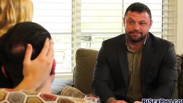 Blonde Babe Kasey Miller Enjoys a Bisexual threesome