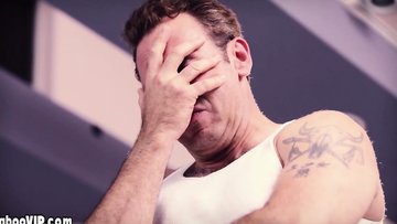 Hot blonde teen stepsisters helping out a lucky old dude