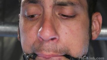 Hardcore fetish nurse dominating male slave