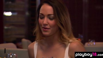 Amateur busty blondie and her lover fucking a bisex bitch