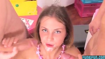 Russian Teens Cumshot Compilation