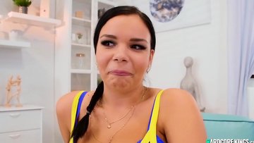 Big bouncing boobs babe fucking