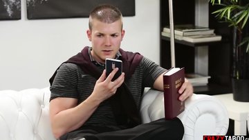 Big tits babe seduced naive big cock guy and she sucked his hard penis