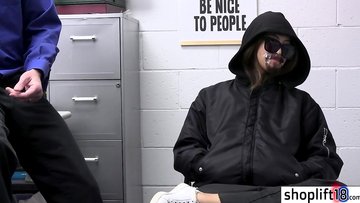 Dirty Asian teen Alexia Anders fucks a dirty policeman in his dirty office