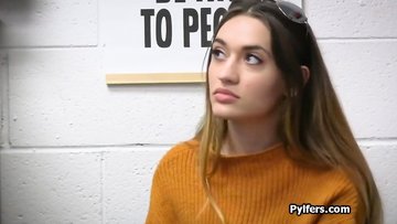 Messy mark teaming of perky thief at the office