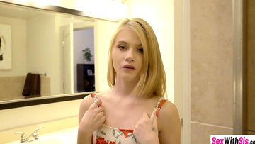Hot teens Elsa Jean and little Hannah Hays having fun with stepbro