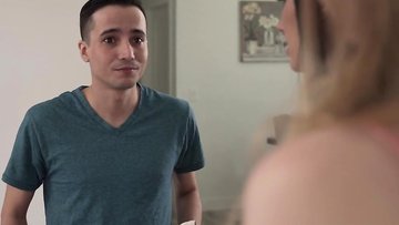 Stepsis Jazmin Luv and her teen friend took a puss inspection from bro