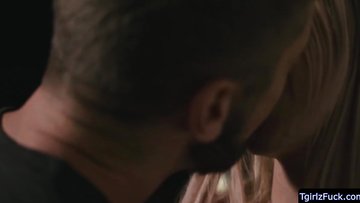 Big Boobs ts superstar Aubrey Kate welcomes hunk neighbor with deep anal