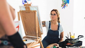 Artist Siri Dahl and muse Daisy Taylor explores each others hot bodies