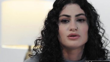 Brunet lets dads finest friend eat and bang her for payback