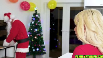 Stepdaughter wishing she will have a superior time with Santa