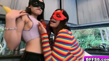 Donnie Rock catches the babes hiding in his closet and confronts them