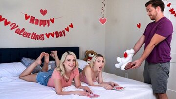 PrincessCum: Stepsisters Valentines Day Free Use Gift on PornHD with Tristan Summers and Madison Sum