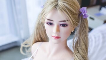 Blonde Teen Sizable Melons Sexdoll took a Big Butt for anal