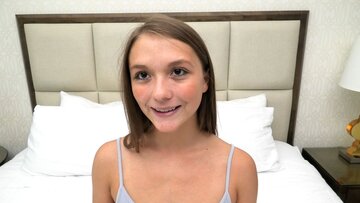 Butt eating 18 yr aged sweetie stars in her first porn