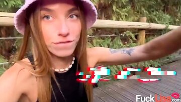 Skilled Fellatio from Stepsis in Outdoor Park originate him Jizz in 2 Min