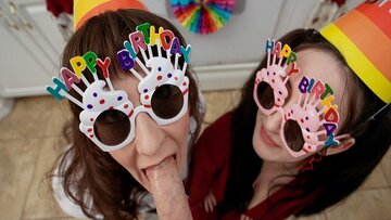 Melody Mynx and Tifa Quinn surprises Conor Coxxx with a blow