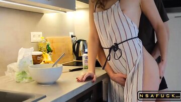 Step Sister took Banged while Cooking