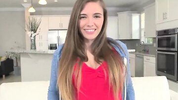 sweet little teen hungry for mountainous stick