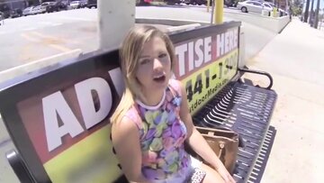 mountainous natural boobs blonde teen screwed by unknown person for money close up