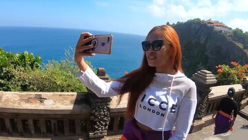 Bali holiday trip visiting a national park with sexy homemade love once home