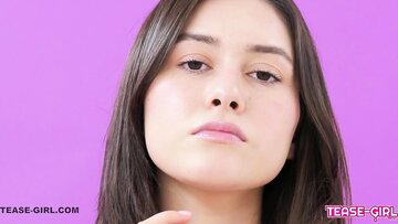 Handsome Brunet licks her own armpit at casting calls