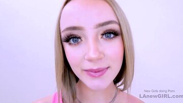 Ravishing Teen Blonde makes Porno Clip with Lesbo Stylist