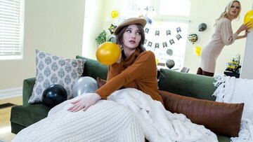 Stepdaughter and stepfather having filthy fun