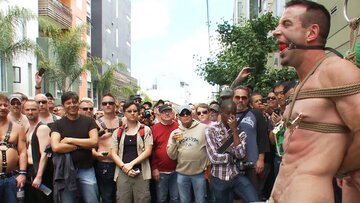 Crucified and humiliated in outside!