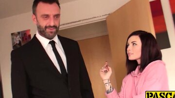 Sweety teen Chloe Carter oral punished with Pascals