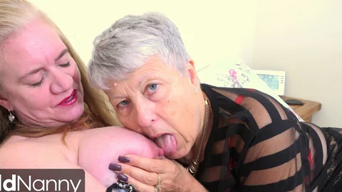 OLDNANNY Two aged smooth lusty lesbians