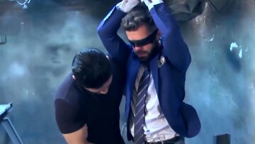 Anal having love with a boss who is also blindfolde