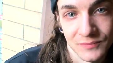 Punk rock homemade Kade alone jerking off and stuffi