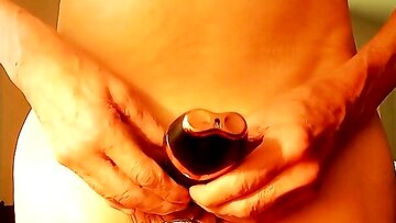 fapping with vibrator