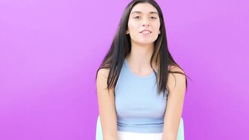 Elegant Brunet has good body