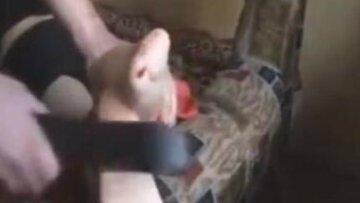 Amateur Bastinado. Cruel Caning of Amy's feet