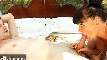 Gardener Sam and his sizable long stick - AGEDLOVE