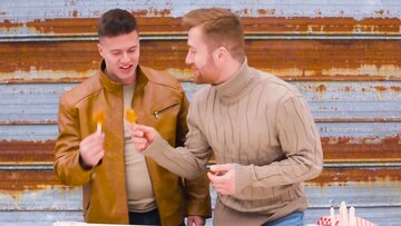 Gays anal screw outdoors at snow