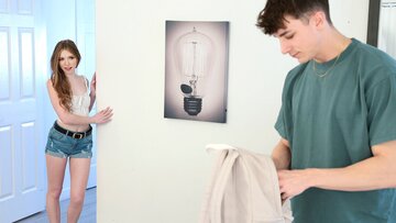 Stepsis teen finds stepbros condoms