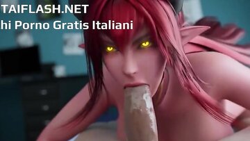 Puttana dai capelli rossi cavalca gioco porno 3D