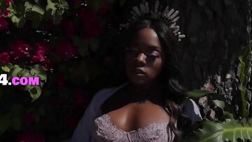 Little slim juggs ebony COUGAR masturbated