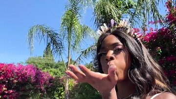 Little slim juggs ebony COUGAR masturbated