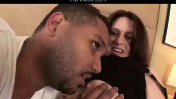 Horny wife takes a big black cock