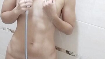 Wet Shower Tease: Tight Pussy & Asshole Spread Play