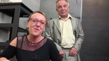 My step grandpa mature secretaries Belinda and Jul