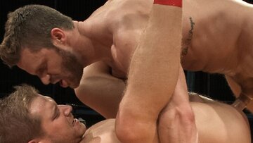 Studs oiled down and their dicks rock hard