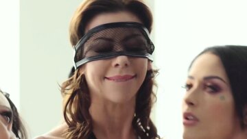 Blindfolded Alexis Fawx licked and fingered rough b