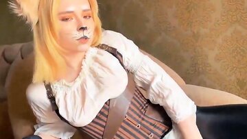 Steampunk Babe Wild Doggy Love and Blowjo