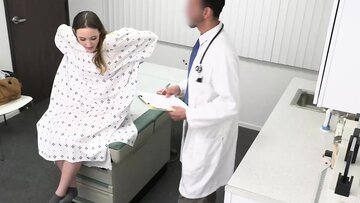 Sweety brunet Everly Haze took a crush on her docto