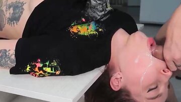 ENORMOUS CUMSHOT LOADS ON SLIM TEENS Sperm Drench